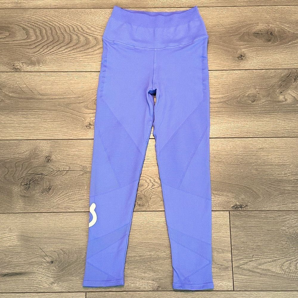 NUX X Peloton‎ High Rise Seamless Lavender Compression Leggings Size Small